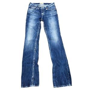 Big Star Vintage Collection Distressed Maddie Boot Cut Jeans | 26 L